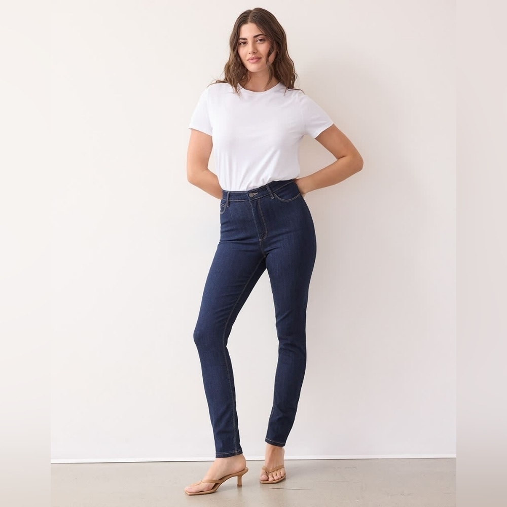 Reitmans Curvy Super High Rise Classic Blue Women's Skinny Jeans Size 32P NWT